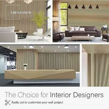 Kansoware Acoustic Wood Wall Panels - Natural Oak Design