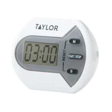 Taylor Digital Timer Counts Up and Down for School, Learning, Projects, and Kitchen Tasks