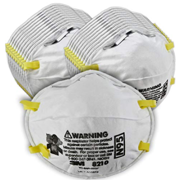 3M 8210 N95 Respirator Pack of 20 - Lightweight Masks