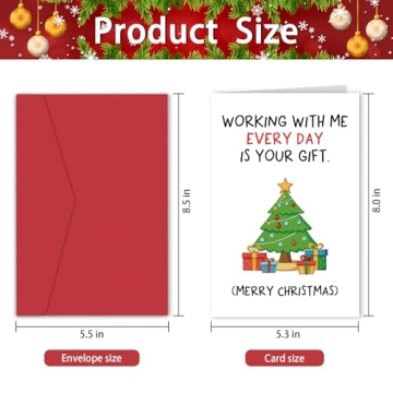 Funny Christmas Card for Coworkers - Inbufruy