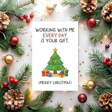 Funny Christmas Card for Coworkers - Inbufruy