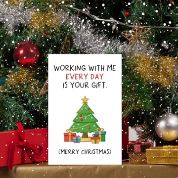 Funny Christmas Card for Coworkers - Inbufruy