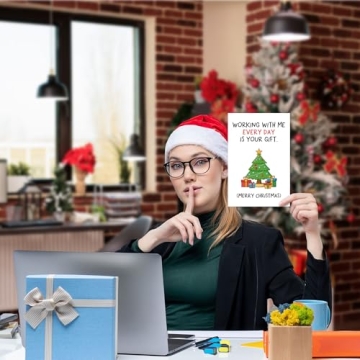 Funny Christmas Card for Coworkers - Inbufruy