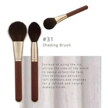 [SOO ADOR] BY MAENG #31 Shading Brush - Precision Tool for Soft and Natural Contouring | Designed by K-Pop Makeup Artist Maeng | Makeup Brush Contour Brush