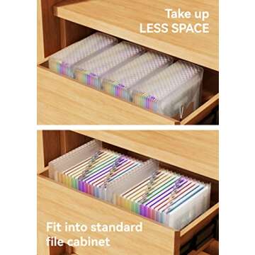 ABC Life Accordion File Organizer for Efficient Document Storage