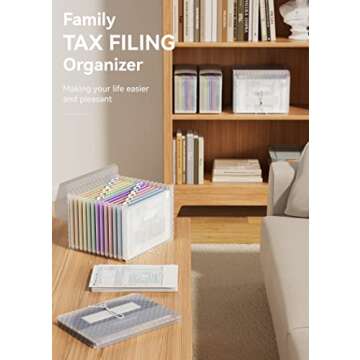 ABC Life Accordion File Organizer for Efficient Document Storage