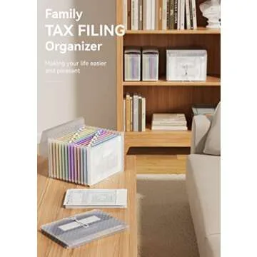 ABC Life Accordion File Organizer for Efficient Document Storage