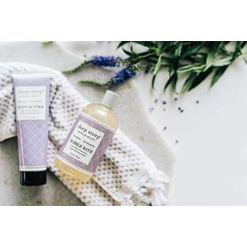 Deep Steep Bubble Bath, Lavender Chamomile, 17 Ounces