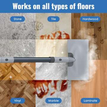 FEPPO Steam Mop with Handheld Cleaner for All Surfaces