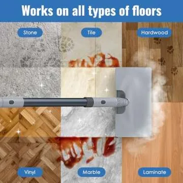 FEPPO Steam Mop with Handheld Cleaner for All Surfaces