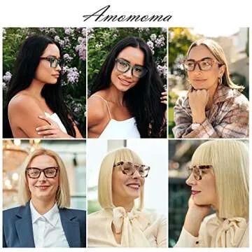 Stylish Oversized Blue Light Blocking Readers for Women