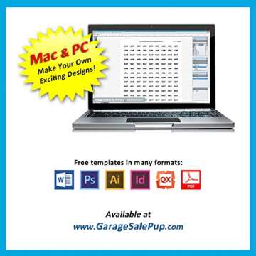 Pack of 1008, 1/2" x 3/4" White Rectangle Labels, 8 1/2 x 11 Inch Sheet, Fits All Laser/Inkjet Printers, 144 Labels per Sheet, 0.5 x 0.75 Inches