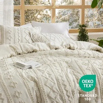 Bedsure Tufted Boho Comforter Set Soft Chic All-Season