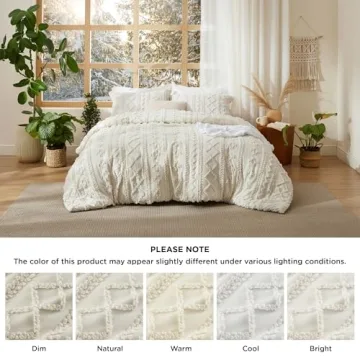 Bedsure Tufted Boho Comforter Set Soft Chic All-Season