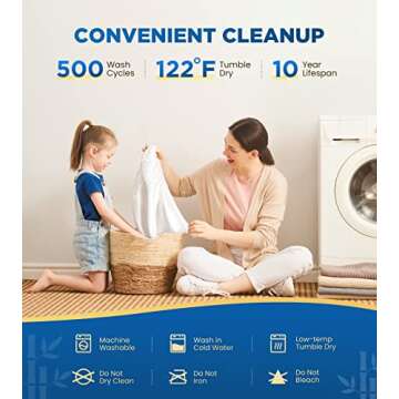 Premium 100% Waterproof King Mattress Protector Breathable Cooling 3D Air Fabric Cover Smooth Soft Hypoallergenic Noiseless Bed Cover Machine Washable Vinyl Free, 8-21'' Deep Pocket