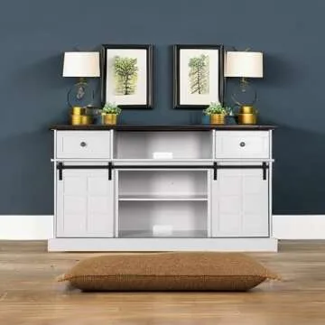 Stylish LGHM Farmhouse TV Stand for 65 Inch TV
