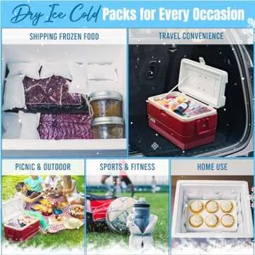 Shipping Ice Packs Small Cold Packs for Shipping, Ice Packs for Food Shipping Long Lasting, Shipping...