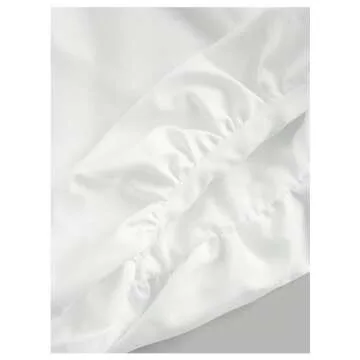 BEAUDRM Women's Y2K Bubble Shorts Elastic High Waist Ruffle Shorts Summer Fashion Wide Leg Bloomers White Small