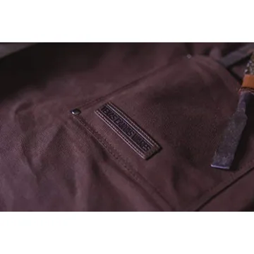 Heavy Duty Waxed Canvas Woodworking Apron with Pockets