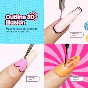 Beetles 24Pcs Gel Nail Polish Set with Base Gel Top Coat White Black Liner Gel Nail Art Brush, Gel Polish Kit Neon Bright Blue Pink Purple Jelly Gel Polish Soak Off Uv Gel Nail Kit Valentines Day Gift