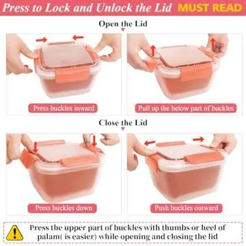 shopwithgreen 50oz Berry Keeper Fruit Storage Container for Fridge, Fresh Food Produce Saver Contain...