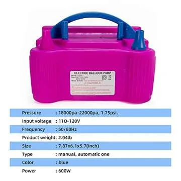 XBllcyiv Electric Balloon Pump for Celebrations
