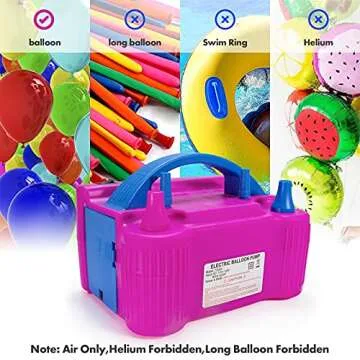 XBllcyiv Electric Balloon Pump for Celebrations