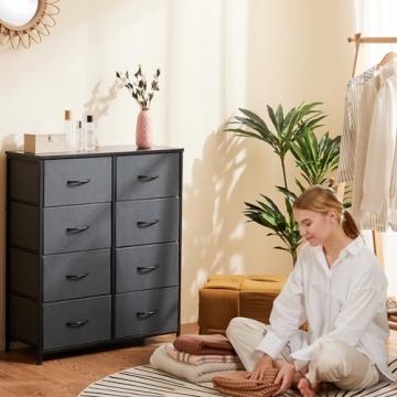 Sweetcrispy 8 Drawer Dresser for Bedroom and Kids