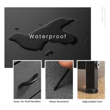 Sweetcrispy 8 Drawer Dresser for Bedroom and Kids