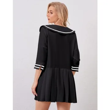 ICOBID Women Cute Bow Tie Up Mini Dress for All Occasions