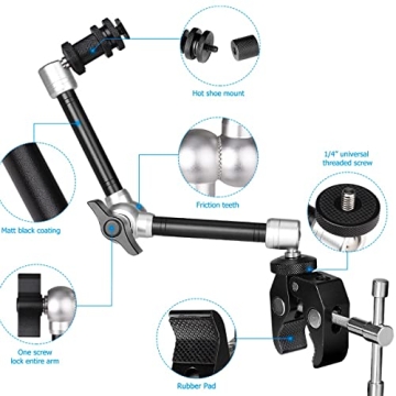 11" Adjustable Magic Arm for DSLR and Smartphones