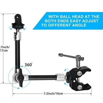 11" Adjustable Magic Arm for DSLR and Smartphones