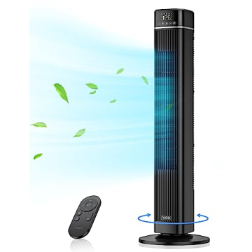 VCK Tower Fan for Bedroom, 90° Oscillating Fan with 26ft/s Velocity,40" Cooling Floor Fan with Smar...