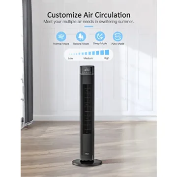 VCK Tower Fan with Remote, 40" Powerful & Quiet Cooling Fan
