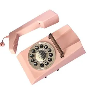Stylish Retro Wall Phone for Home - No Power Needed