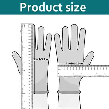 DOFOWORK 6 Pair Gardening Gloves for Women/Men, Breathable Natural Latex Garden Gloves with Grip, Outdoor Protective Working Gloves for Weeding, Raking and Pruning - Black & Green