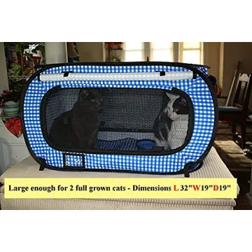 Extra Large Cat Travel Carrier with Litter Box and Toys