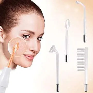 High Frequency Machine, JinhzWin Portable Handheld High Frequency Facial Machine with 4 Pcs Different Tubes