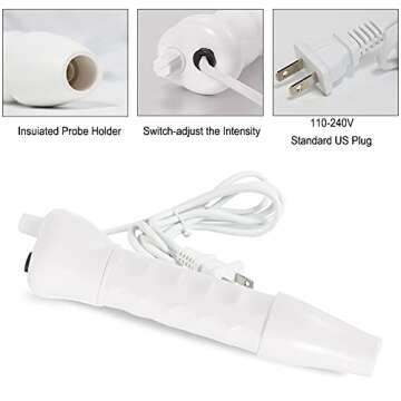 High Frequency Machine, JinhzWin Portable Handheld High Frequency Facial Machine with 4 Pcs Different Tubes