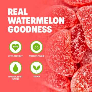 Shameless Snacks - Healthy Low Calorie Snacks, Low Carb Keto Gummies (Gluten Free Candy) - 6 Pack Wassup Watermelon