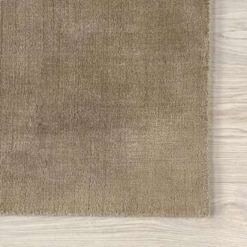 Rugs USA x Arvin Olano Arrel Speckled Wool-Blend Area Rug - 4x6 Area Rug Modern Fawn for Living Room Bedroom Dining Room
