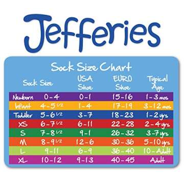 Jefferies Socks Baby Girls Boys Seamless Cotton Dress Knee High Socks 2 Pair Pack (Infant - USA Shoe...