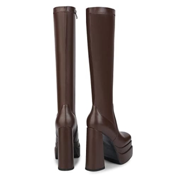 WETKISS Women's Stylish Platform Knee High Boots