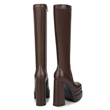 WETKISS Women's Stylish Platform Knee High Boots