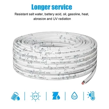 Kimbluth 8 Gauge Marine Wire Tinned Copper 10ft Quality Cable