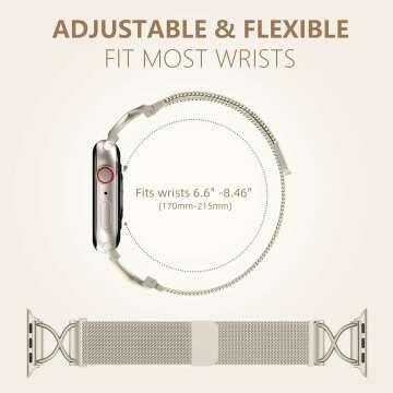 Dirrelo Apple Watch Metal Band for Women - 40mm to 49mm