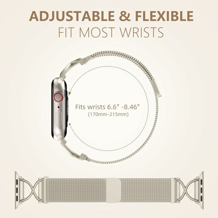 Dirrelo Apple Watch Metal Band for Women - 40mm to 49mm