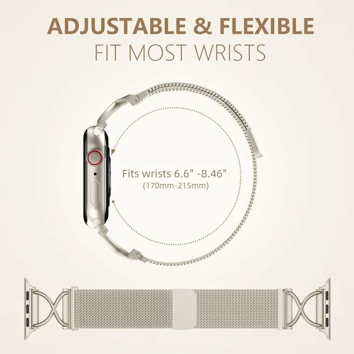 Dirrelo Apple Watch Metal Band for Women - 40mm to 49mm