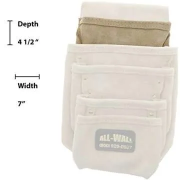 Vicien Perma Pouch Leather 5-Pocket Nail/Screw Pouch