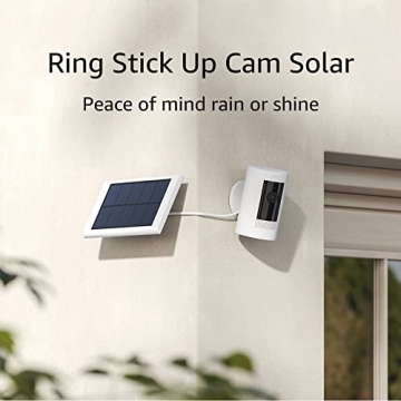 Ring Stick Up Cam Solar Outdoor Security Camera - Versatile HD Monitor
